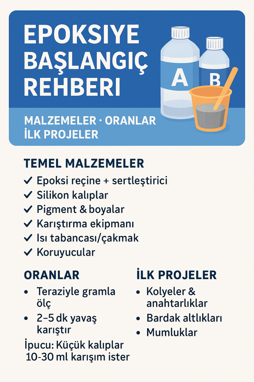 Epoksi ile Hobi Dünyasına Yeni Başlayanlar İçin Rehber