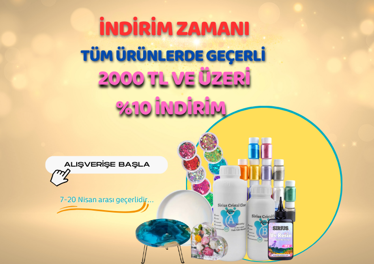 7-20 Nisan arası 2000TL ve üzeri tüm alışverişlerinizde %10 indirim fırsatı sizinle