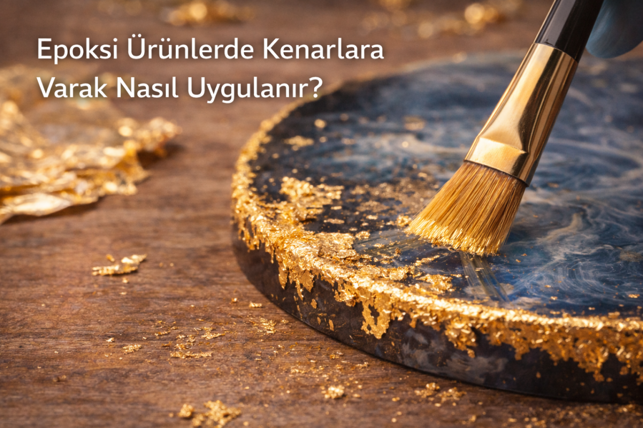 Epoksi Ürünlerde Kenarlara Varak Nasıl Uygulanır? (Yeni Başlayanlar İçin Kolay Anlatım)