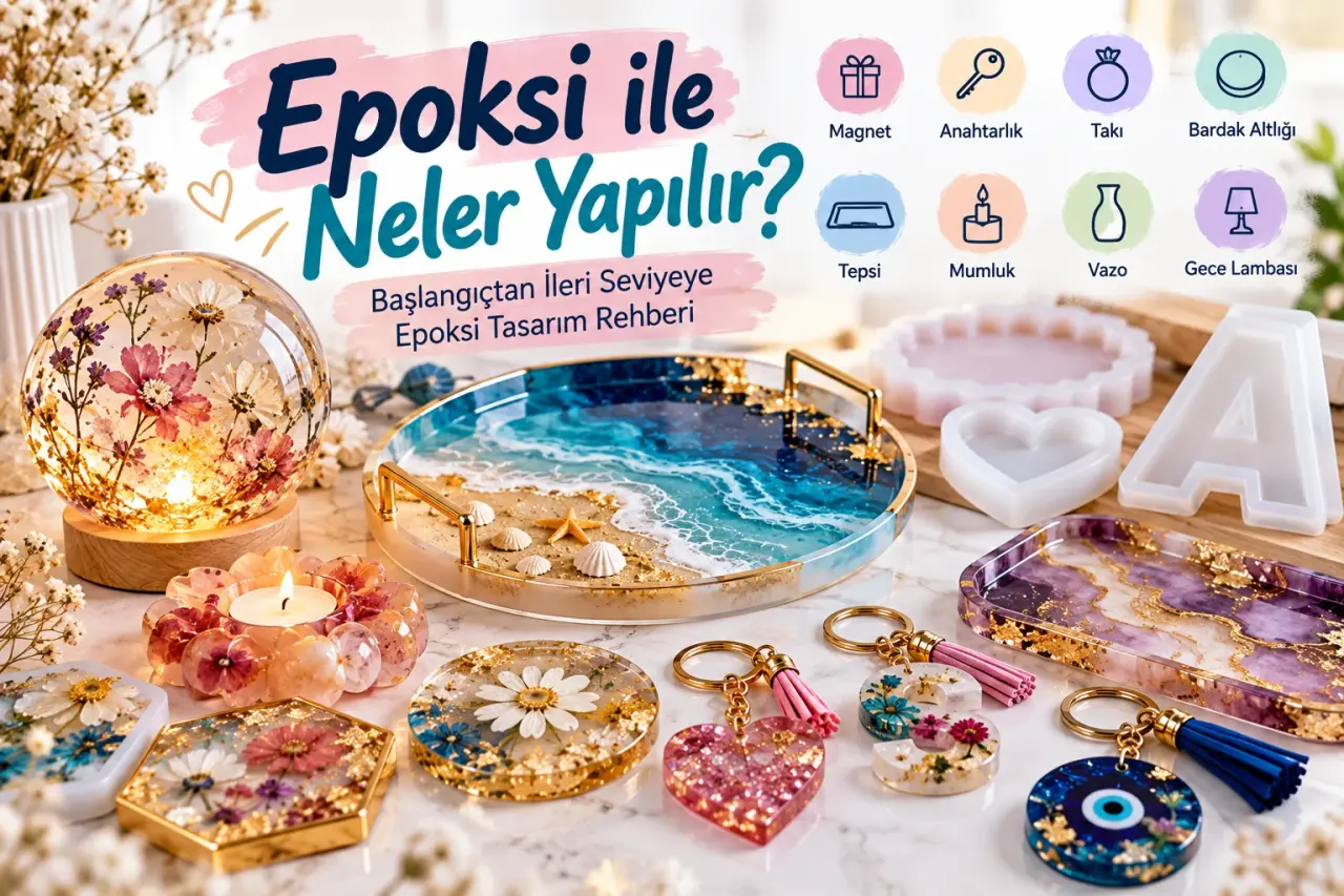 Epoksi ile Neler Yapılır? Başlangıçtan İleri Seviyeye Epoksi Tasarım Rehberi