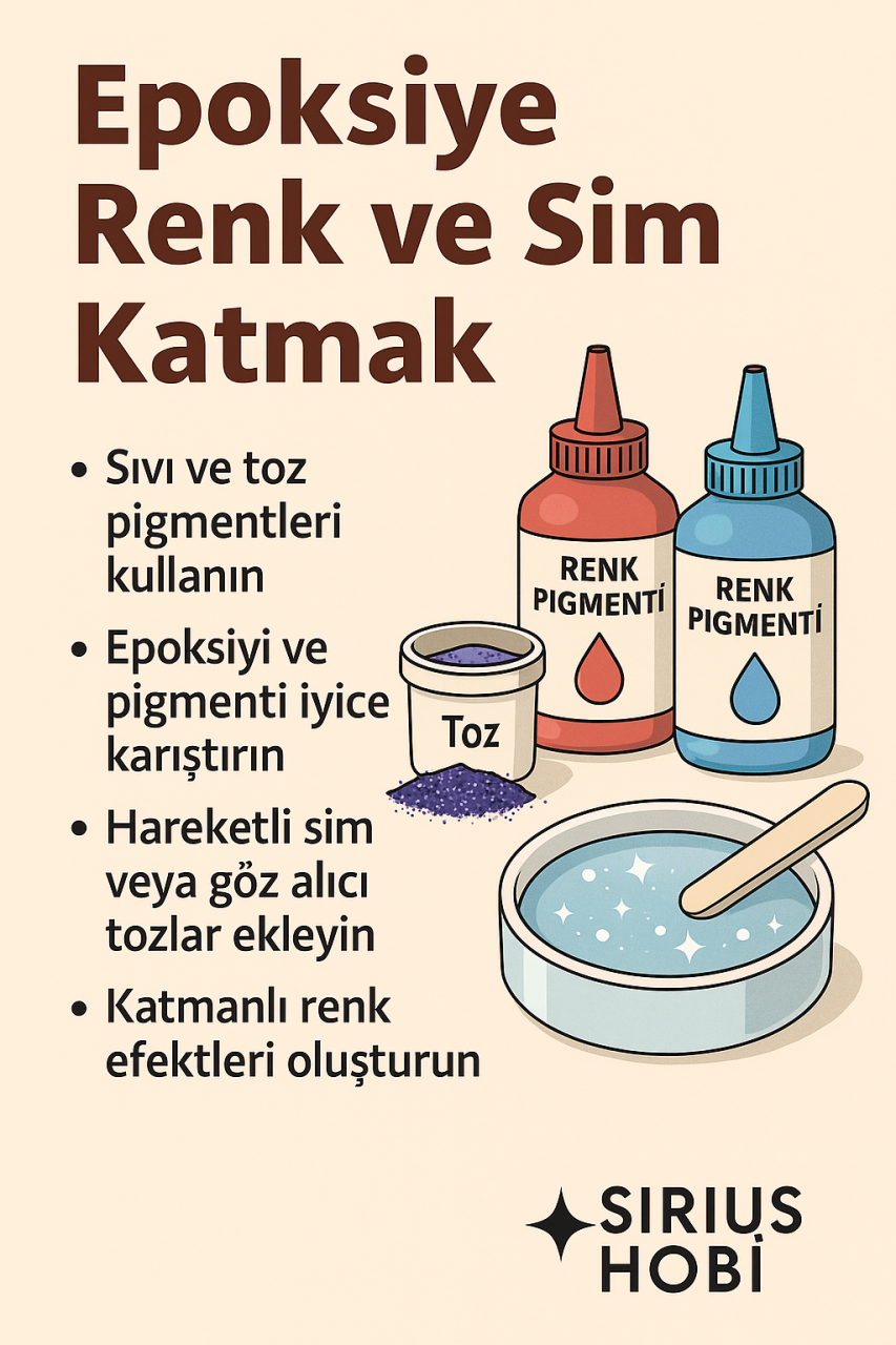 Pigment ve Simlerle Epoksi Nasıl Renklendirilir?
