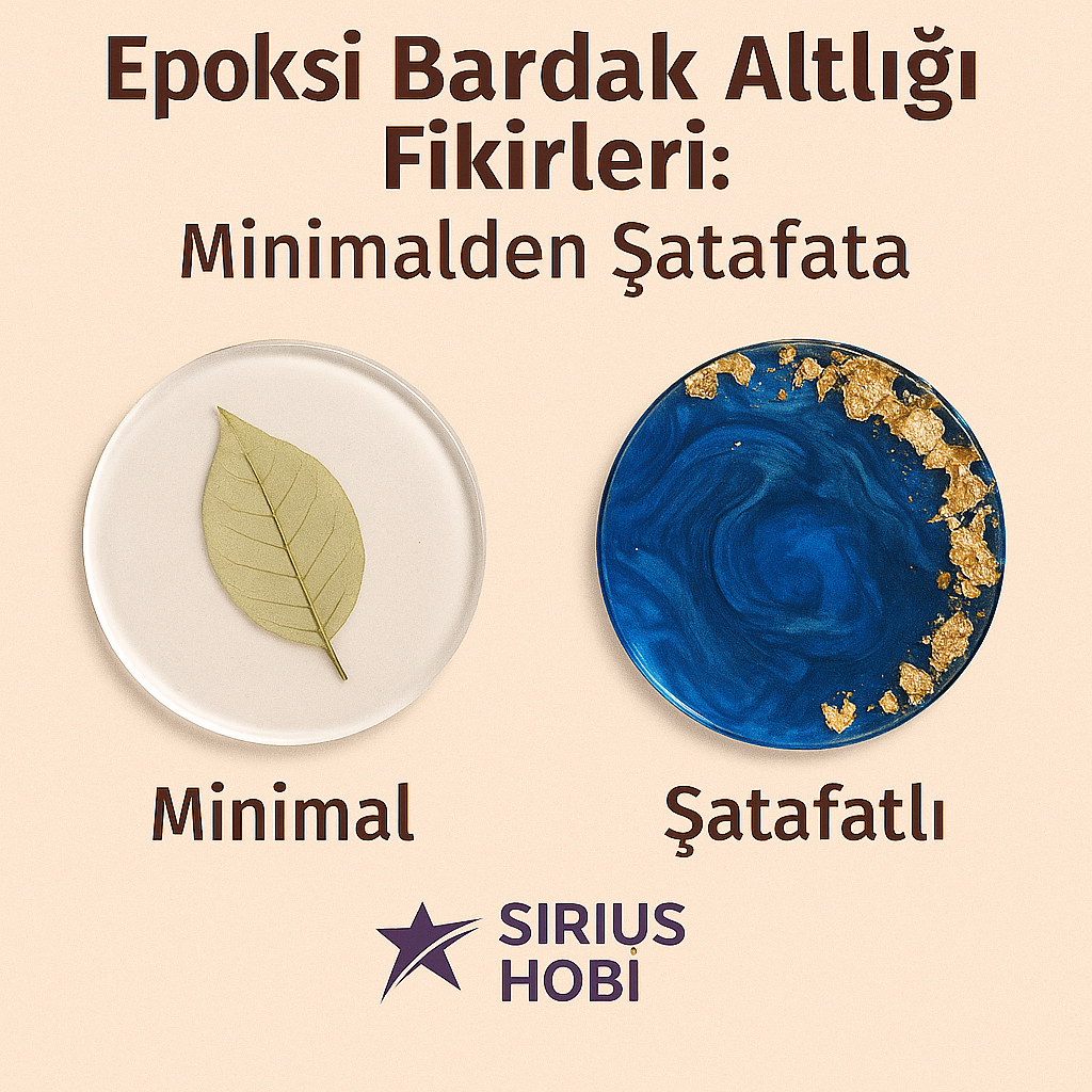 Epoksi Bardak Altlığı Fikirleri: Minimalden Şatafata