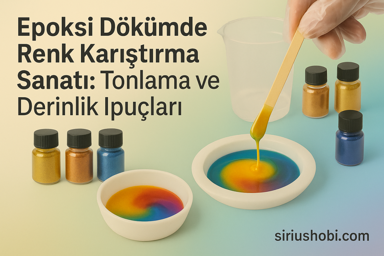 Epoksi Dökümde Renk Karıştırma Sanatı: Tonlama ve Derinlik İpuçları