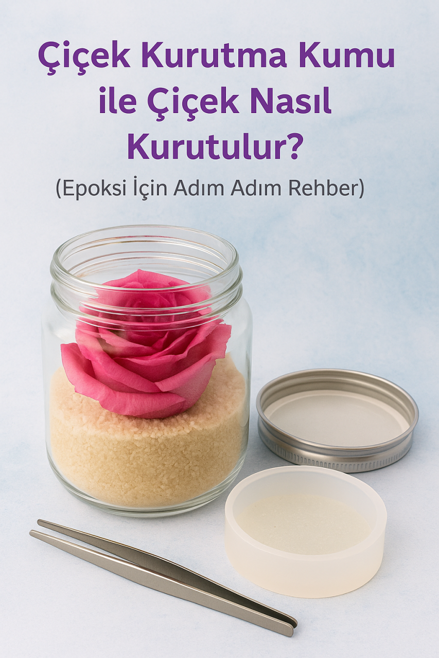 Çiçek Kurutma Kumu ile Çiçek Nasıl Kurutulur? (Epoksi İçin Adım Adım Rehber)