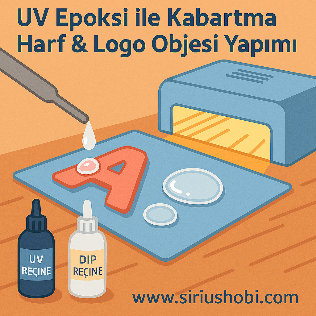 UV Epoksi ile Kabartma Harf & Logo Objesi Yapımı