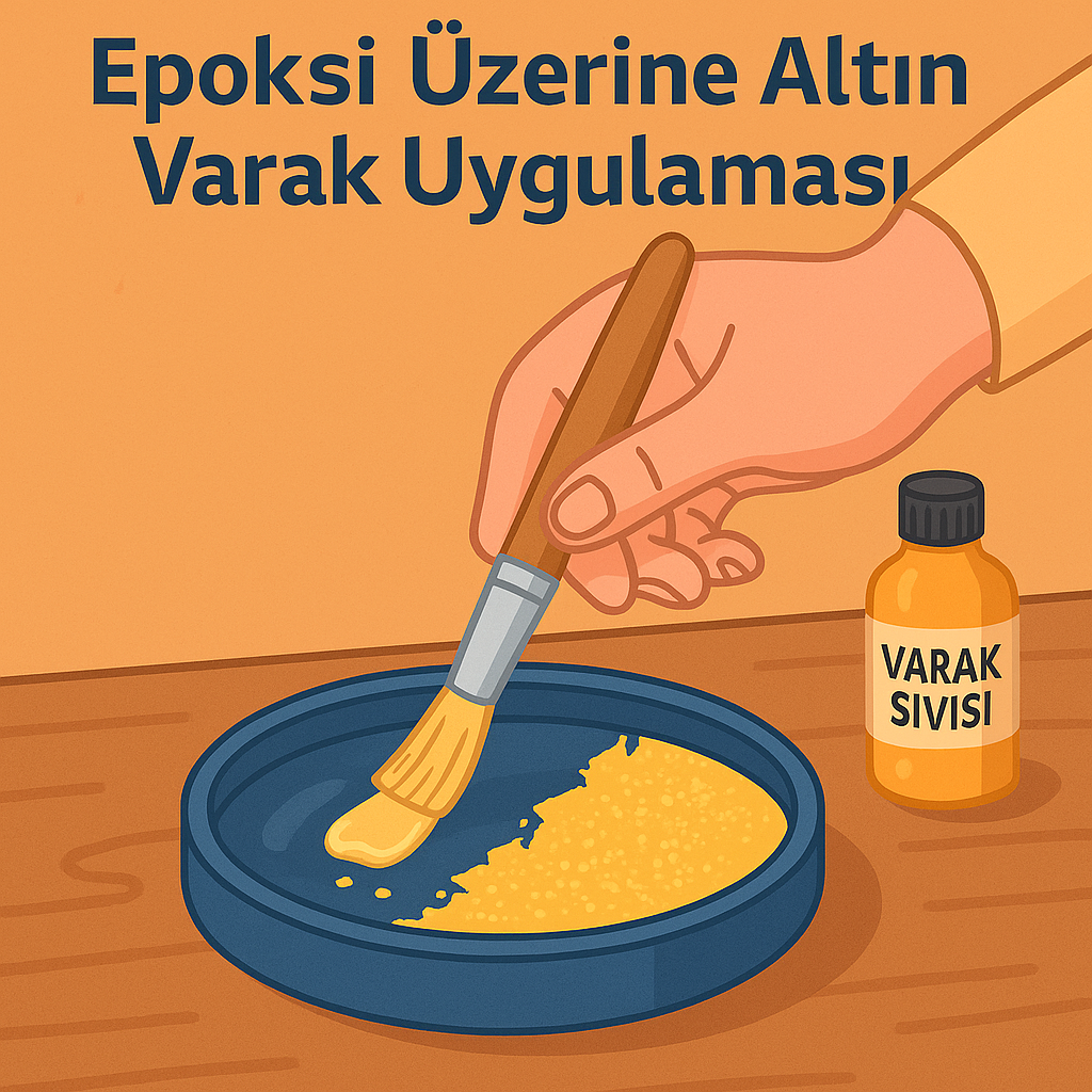 Epoksi Üzerine Altın Varak Uygulaması – Parlak, Zarif ve Profesyonel Görünümün Sırrı