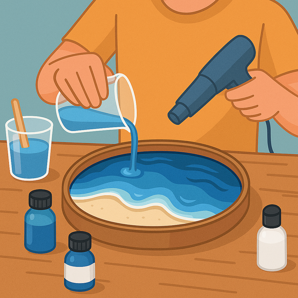 Epoksi ile Deniz Temalı Tasarımlar – Okyanus Etkisi Nasıl Oluşturulur?