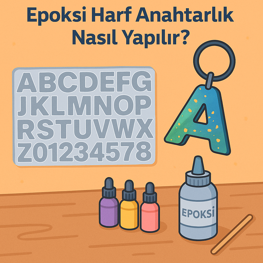 Epoksi Harf Kalıplarıyla Kişisel Anahtarlık Yapımı