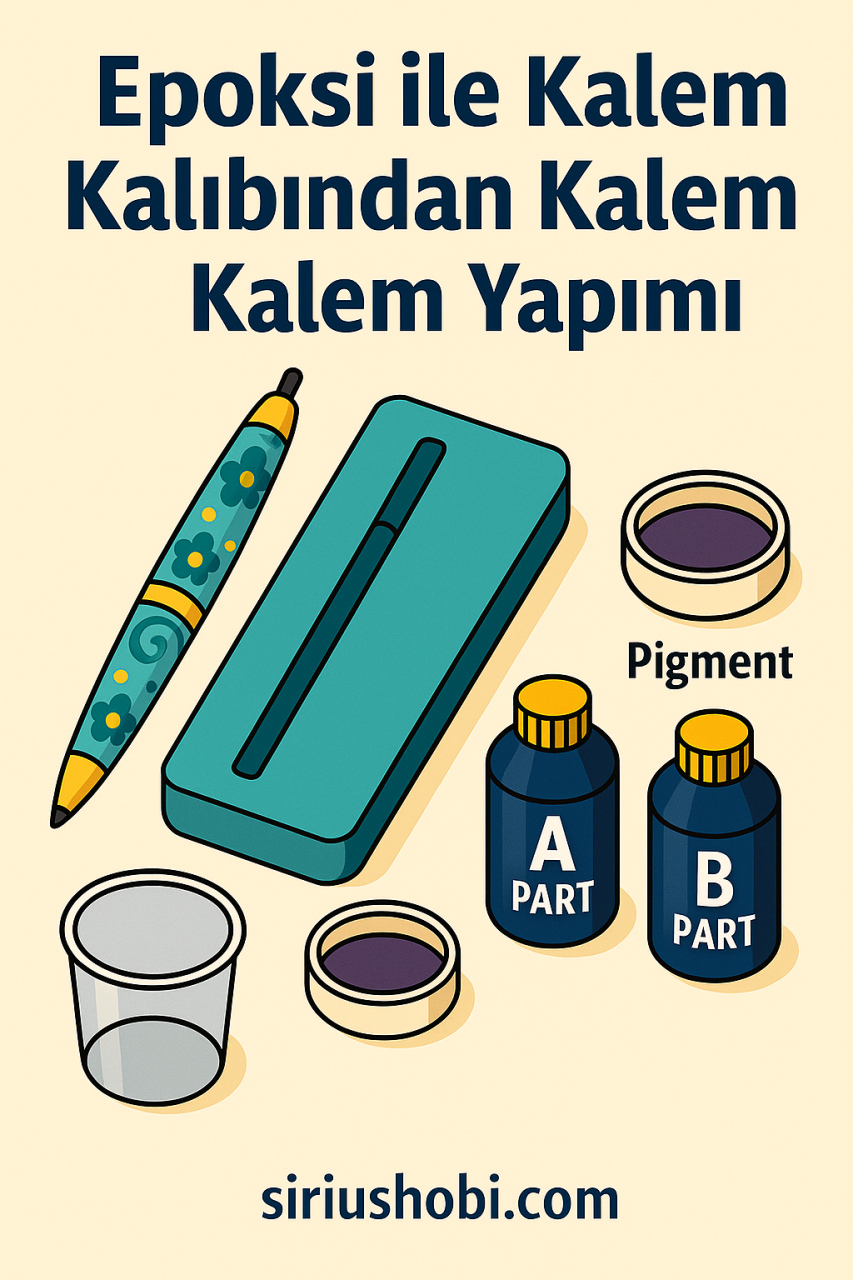 Epoksi ile Kalem Kalıbından Kalem Yapımı: İnce Döküm Reçine ile Profesyonel Sonuçlar