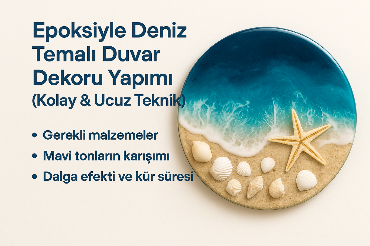 Epoksiyle Deniz Temalı Duvar Dekoru Yapımı (Kolay & Ucuz Teknik)
