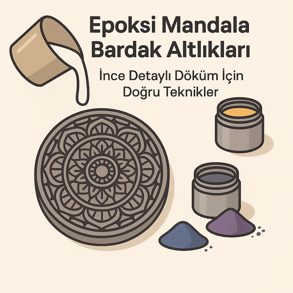 Epoksi Mandala Bardak Altlıkları: İnce Detaylı Döküm İçin Uygulama Rehberi