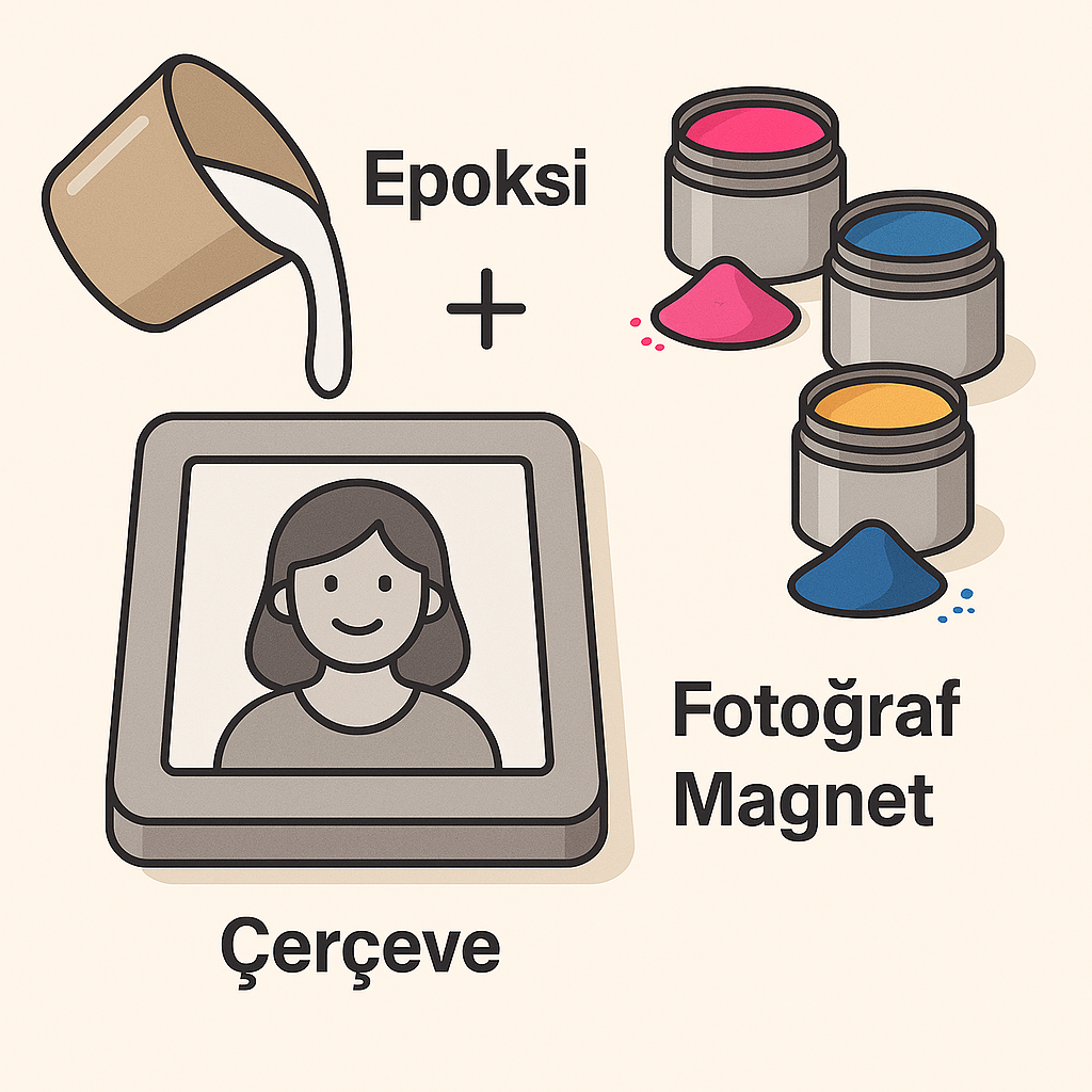 Epoksi Çerçeve ve Fotoğraf Magnet Tasarımları: İnce Detaylı Döküm İçin Pratik Yöntemler