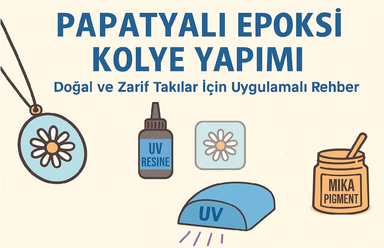 Papatyalı Epoksi Kolye Yapımı: Doğal ve Zarif Takılar İçin Uygulamalı Rehber