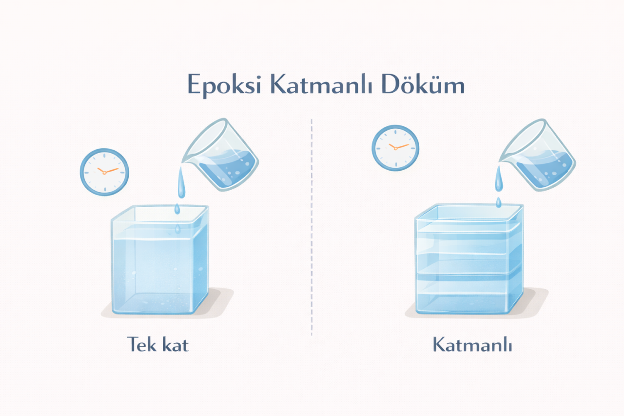 Epoksi Reçinede Katmanlı Döküm Ne Zaman Gerekir?