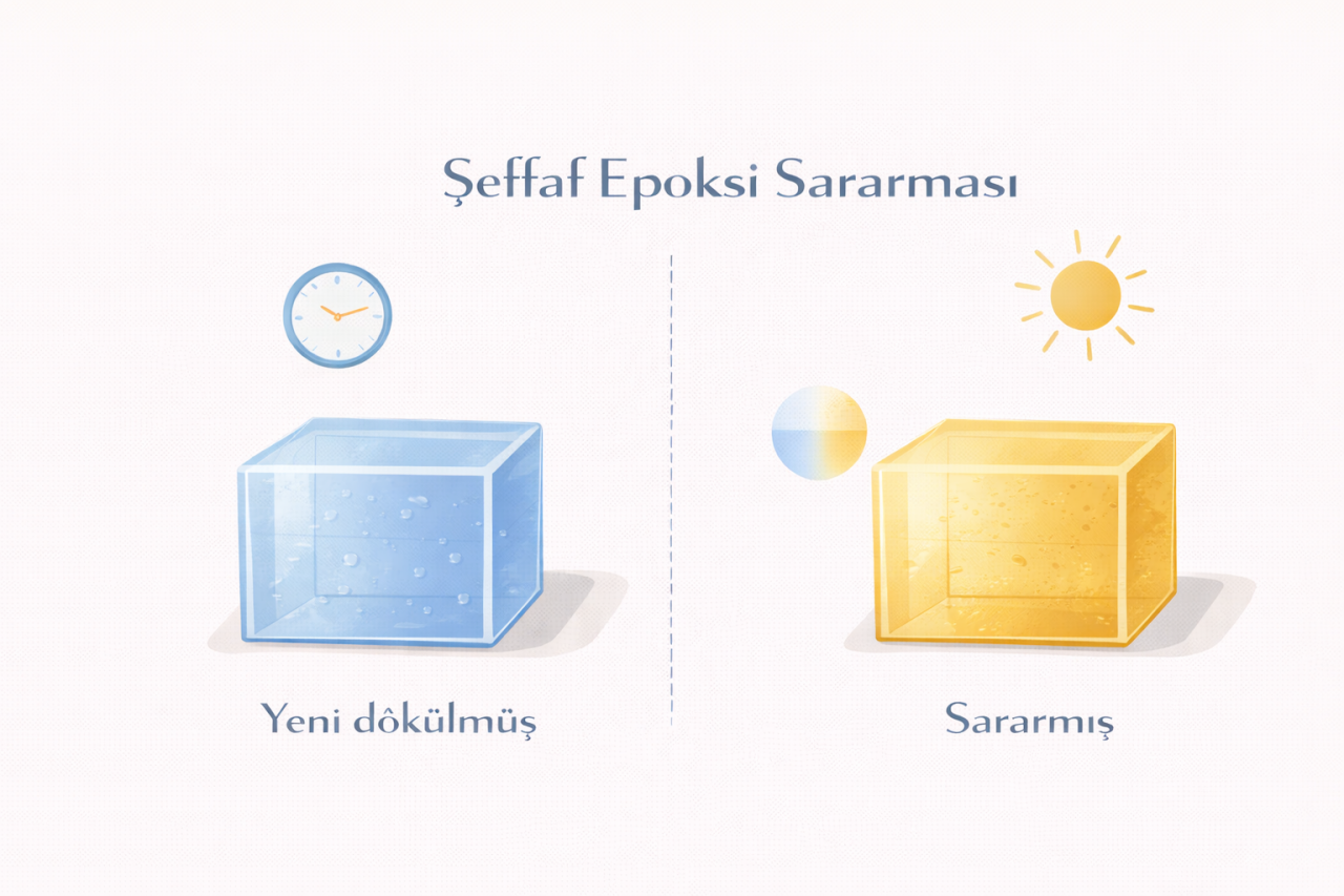 Şeffaf Epoksi Neden Zamanla Sararır?