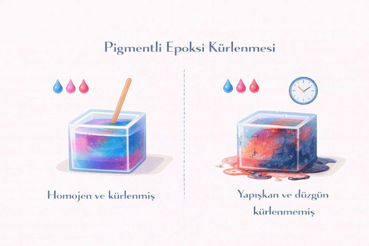 Pigment Eklenen Epoksilerde Kürlenme Farklı mı Olur?