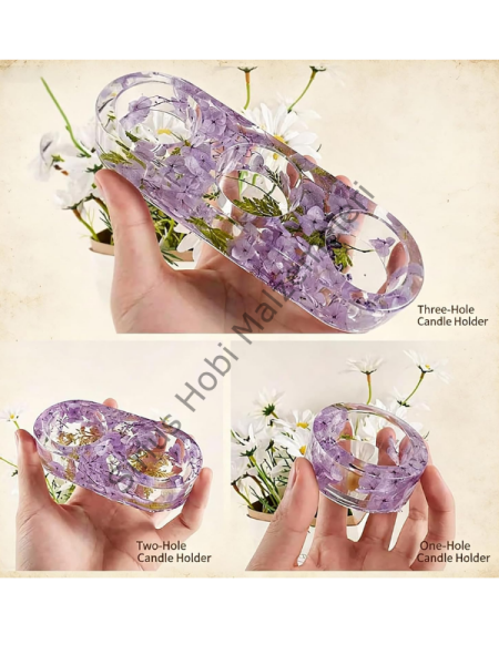Epoksi Alçı Tealight Mumluk Silikon Kalıbı – Tekli, 2'li ve 3'lü Mumluk Kalıbı