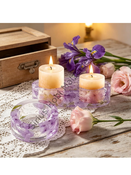 Epoksi Alçı Tealight Mumluk Silikon Kalıbı – Tekli, 2'li ve 3'lü Mumluk Kalıbı