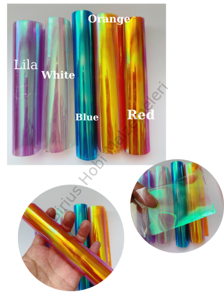 Yapışkanlı Hologram Kağıdı 30x15 cm