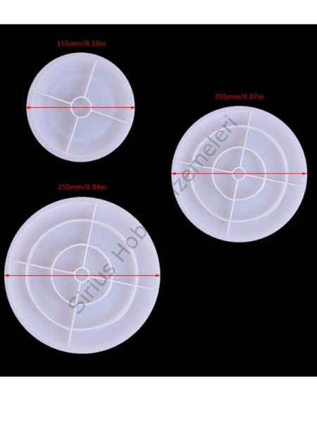 Epoksi 3 Katlı Sunumluk Kalıbı