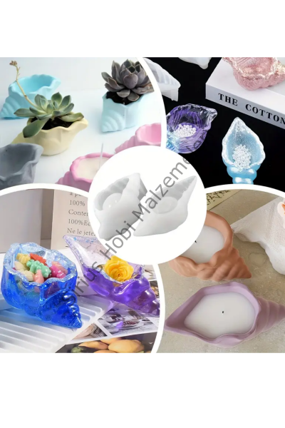 Epoksi Alçı Deniz Kabuğu Midye Silikon Kalıbı