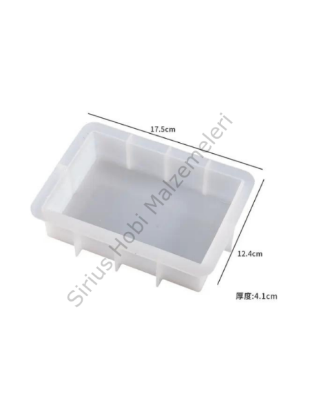 Epoksi Tasarım Gece Lambası Derin Dikdörtgen Silikon Kalıbı