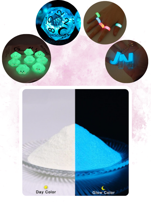 Glow İn The Dark -Karanlıkta Parlayan Pigment Fosfor Sky Blue5 gr