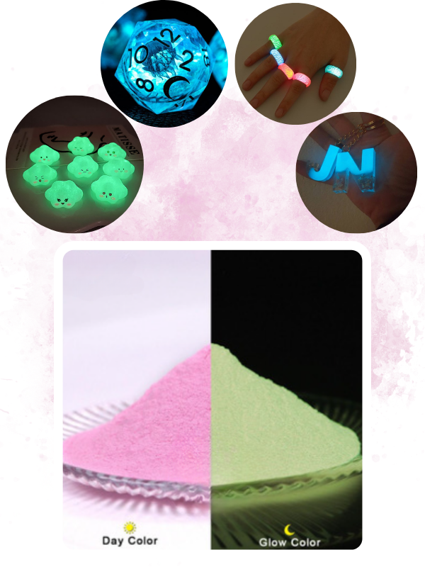 Glow İn The Dark -Karanlıkta Parlayan Pigment Fosfor Magenta5 gr