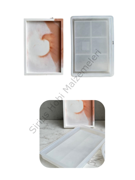 Epoksi Beton Alçı Dikdörtgen Tabak Kalıbı