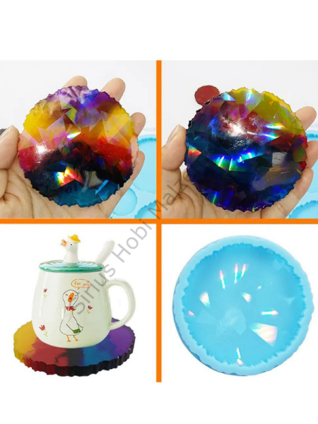 Epoksi Hologramlı Bardak Altlığı Kalıbı