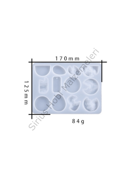 Epoksi Kolye Küpe Anahtarlık Ada Dağ Kalıpları
