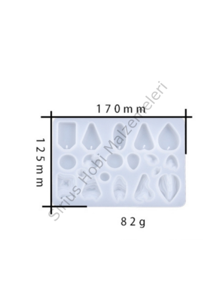 Epoksi Kolye Küpe Anahtarlık Ada Dağ Kalıpları