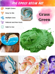 Epoksi Reçine Boyası Mica Powder İnci Sedefli Pigment İnci Tozu 5 gr Grass Green