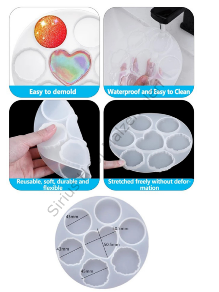 Epoksi Çoklu Magnet Silikon Kalıbı