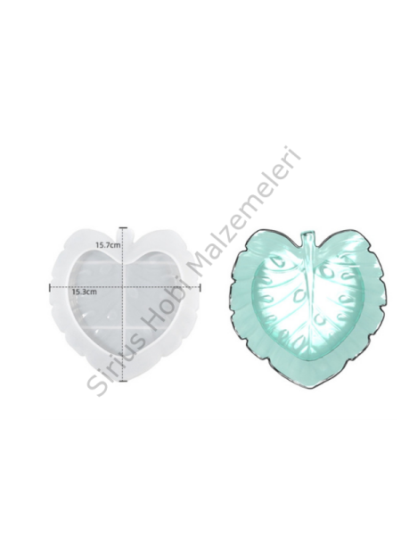 Epoksi Büyük Yaprak Tabak Kalıbı