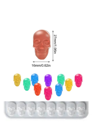 Epoksi 3 cm Küçük Kurukafa Kalıbı
