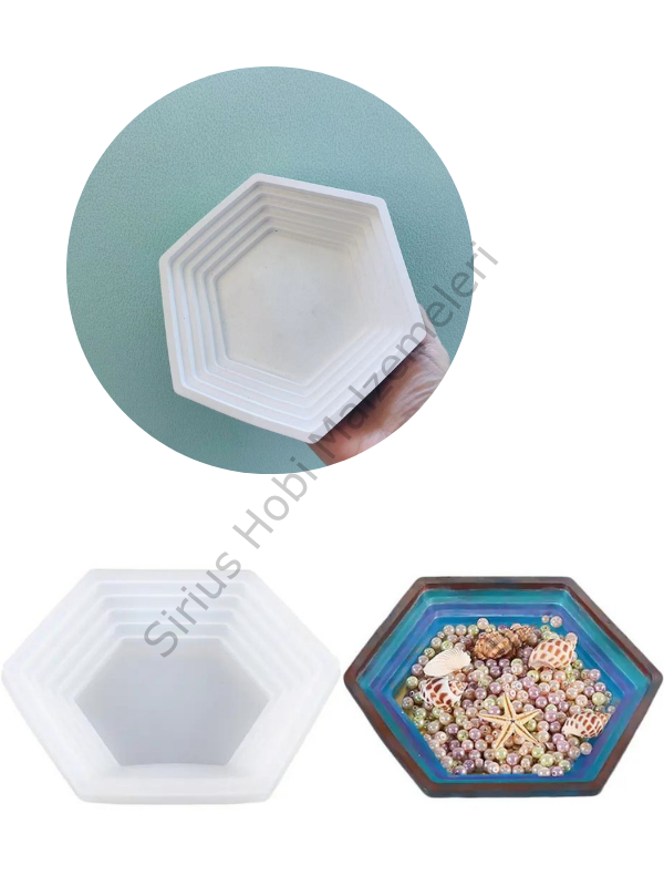 Epoksi Beton Alçı Dekoratif Tabak Kalıbı