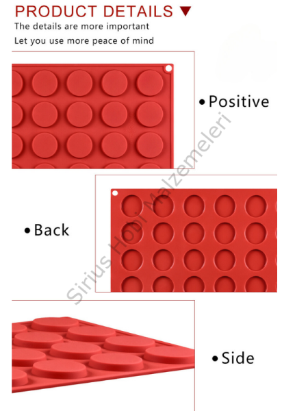Epoksi Kolye Anahtarlık Çoklu Magnet Kalıbı 30 lu
