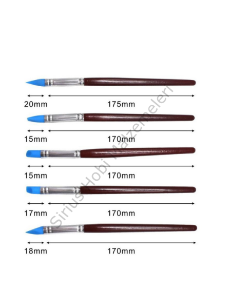 Epoksi Silikon Uçlu Tasarım Kalemleri 5 Adet