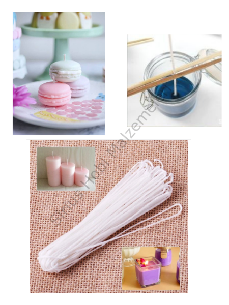Mumlanmış Mum İpi 1 metre