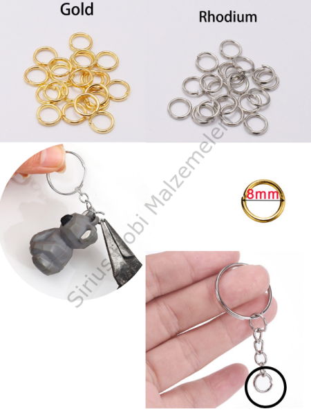 Anahtarlık Kalın C halka 10 gr