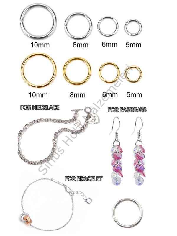 Farklı Boyutlarda Takı Halkaları 10 gr