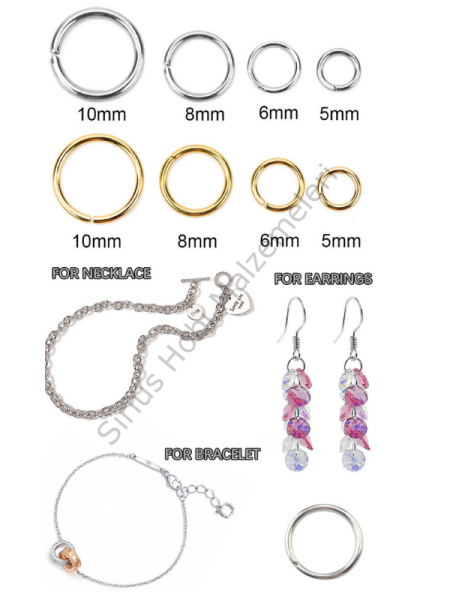 Farklı Boyutlarda Takı Halkaları 10 gr