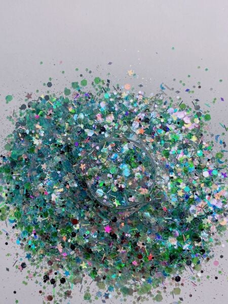 Chunky Glitters Diamante Cyan 4 gr
