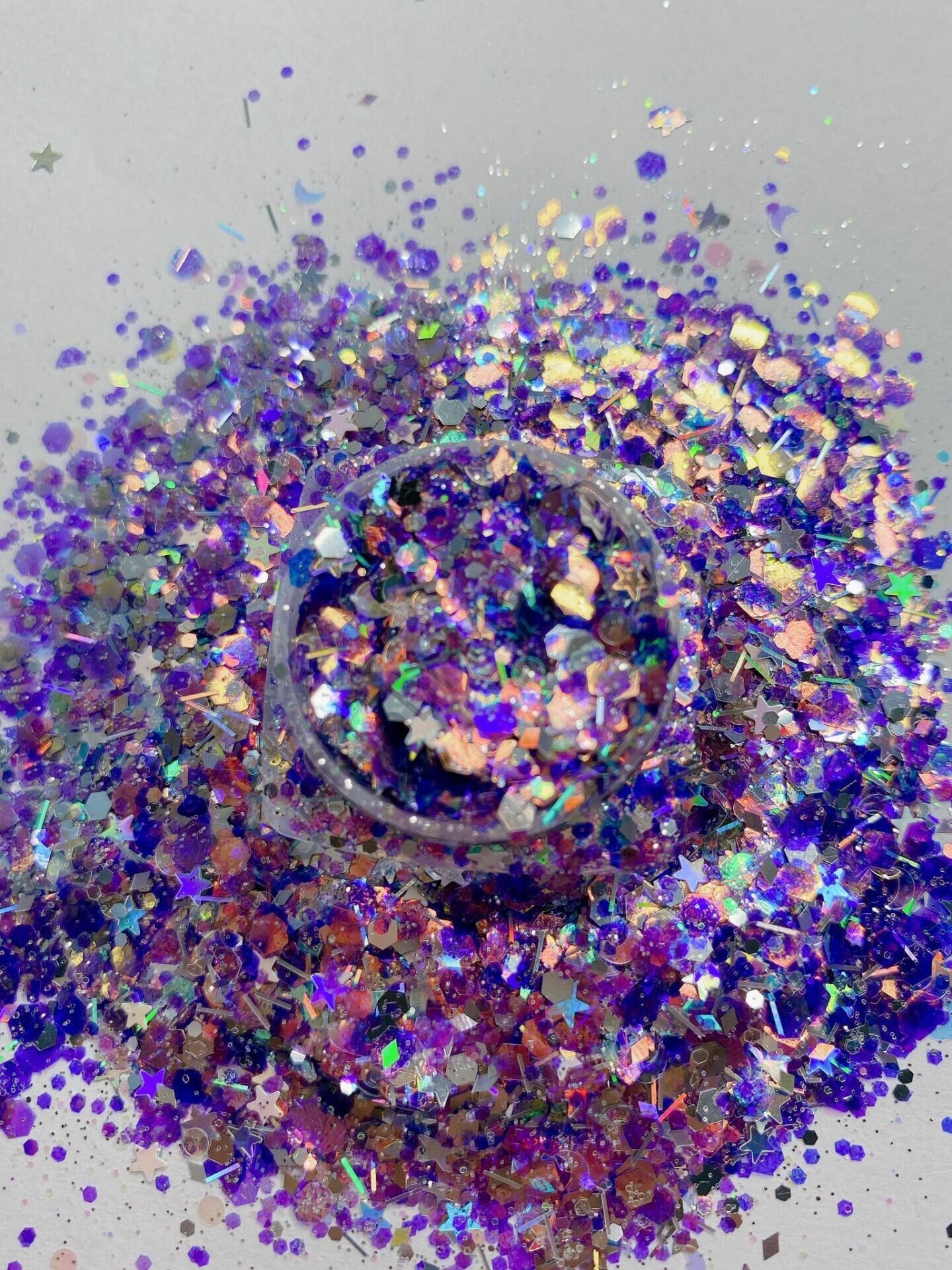Chunky Glitters Diamante Purple 4 gr