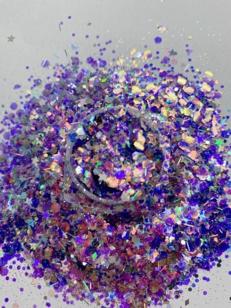 Chunky Glitters Diamante Purple 4 gr