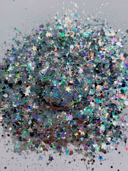 Chunky Glitters Diamante Silver 4 gr