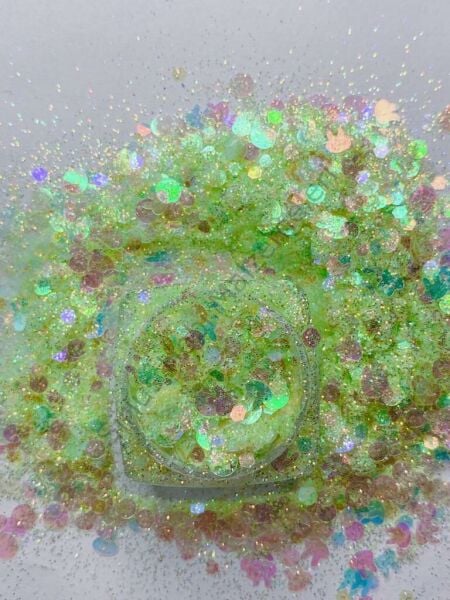 Chunky Glitters Magic Box Green 4gr