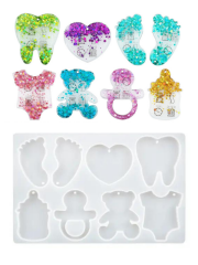 Epoksi Baby Shower Çoklu Magnet Kalıbı