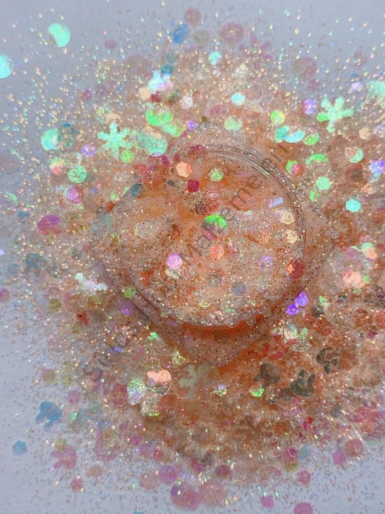 Chunky Glitters Magic Box Neon Orange 4gr